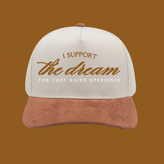 "I Support The Dream" Suede Brim Hat - Toffee